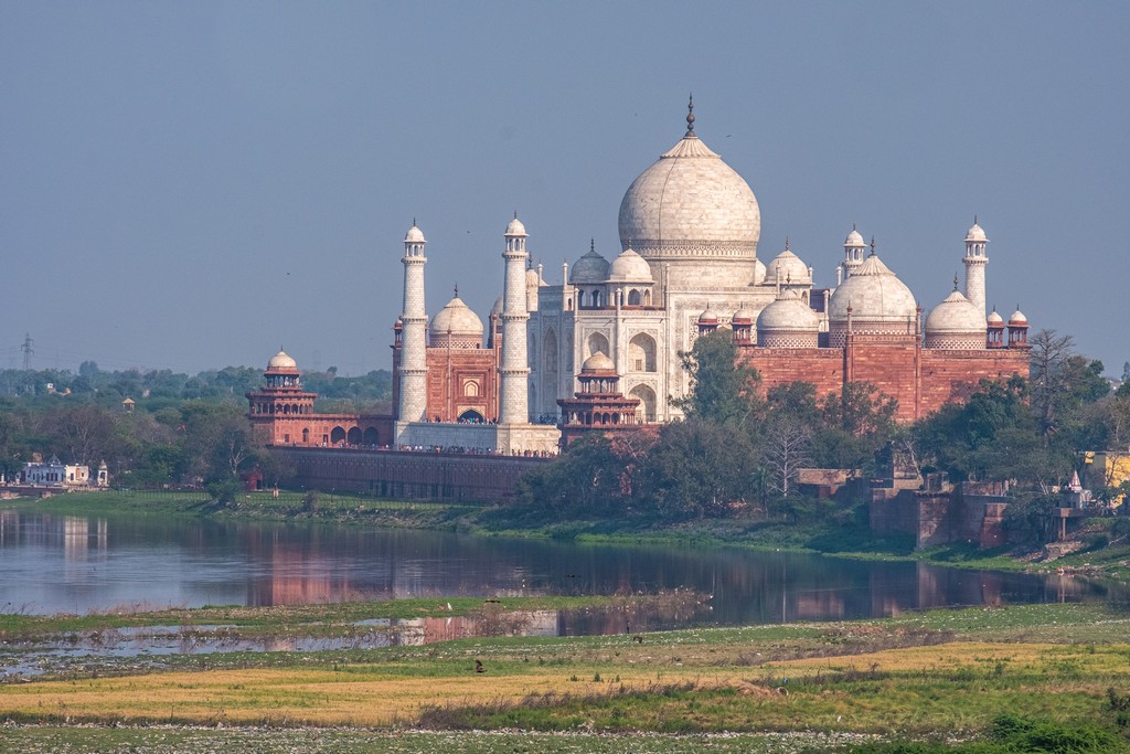 Fotografare il Taj Mahal monumento da lontano