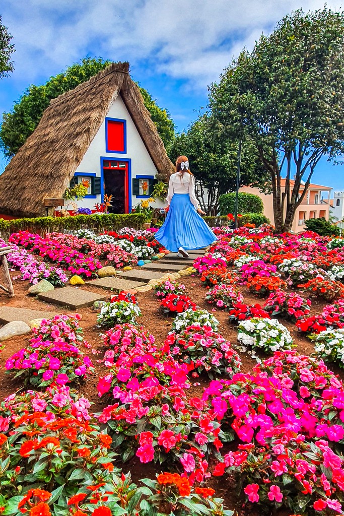 luoghi più instagrammabili di Madeira casa con fiori